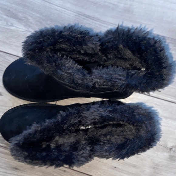Airwalk Ankle Black Faux Fur Cozy Boots size 8 - Picture 6 of 8
